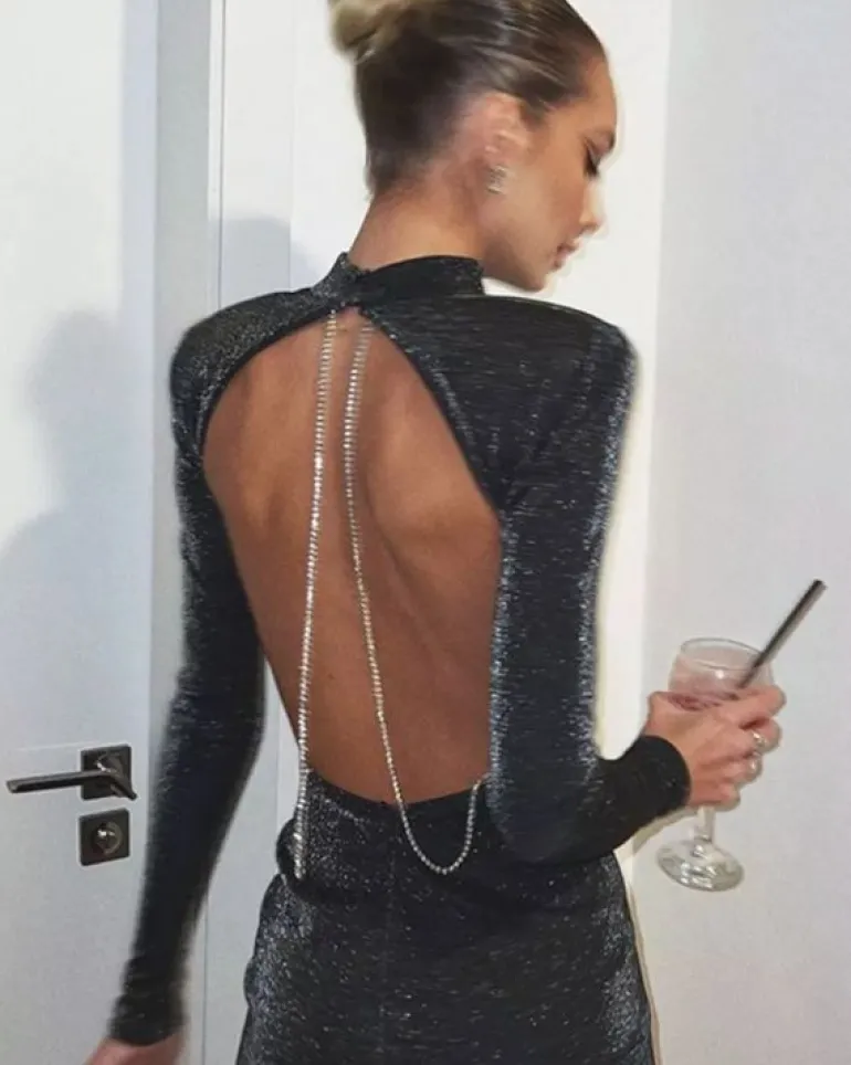 Rückenfreies Shine Kleid Ophelia