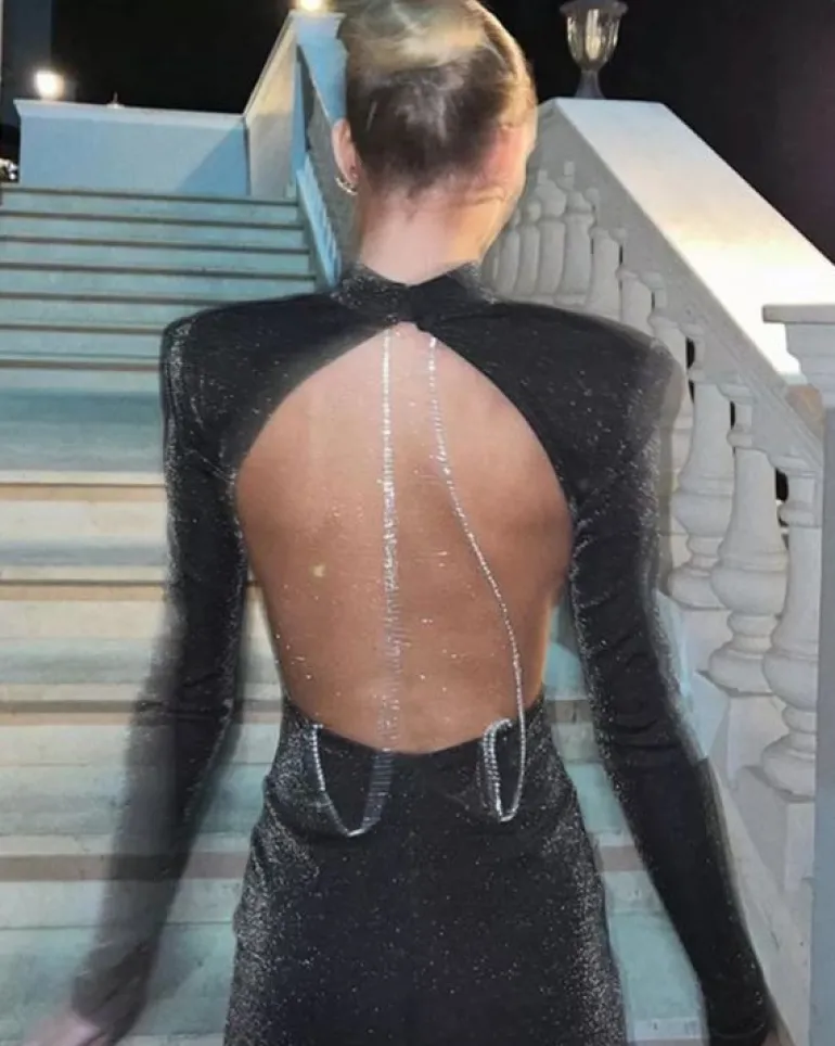 Rückenfreies Shine Kleid Ophelia