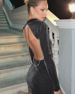 Rückenfreies Shine Kleid Ophelia