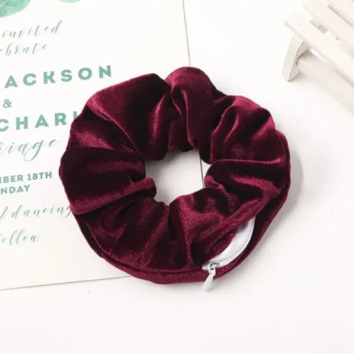 Reissverschluss Scrunchies Haargummi Marbella