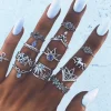 Ring Set Blue Flower Vibes