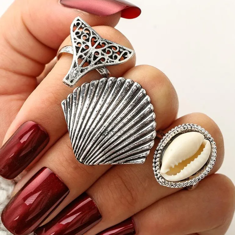 Ring Set Seashell Vibes