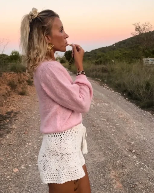 Rosa Strickjacke Maya