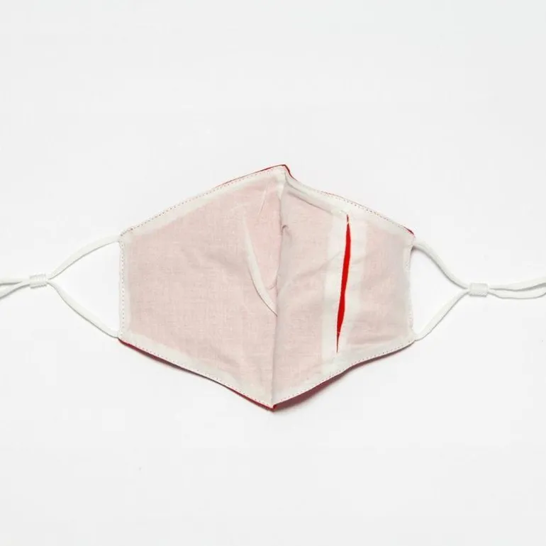 Rote Designer Stoffmaske Red Swan