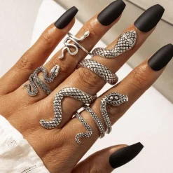 Schlangen Ring Set Snake Gang