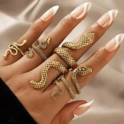 Schlangen Ring Set Snake Gang