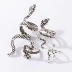 Schlangen Ring Set Snake Gang