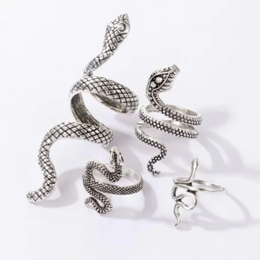 Schlangen Ring Set Snake Gang
