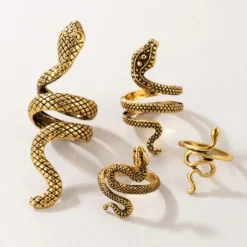 Schlangen Ring Set Snake Gang
