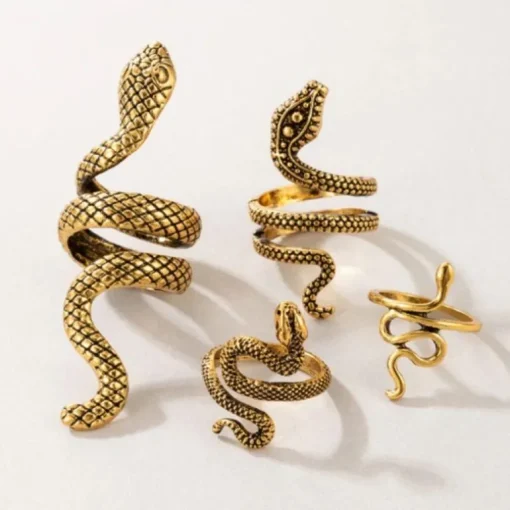 Schlangen Ring Set Snake Gang