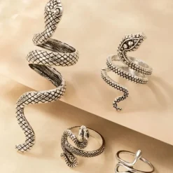 Schlangen Ring Set Snake Gang