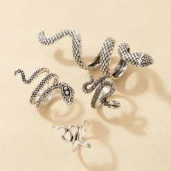 Schlangen Ring Set Snake Gang