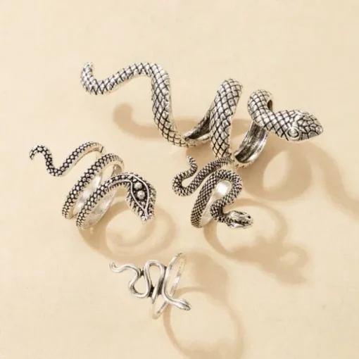 Schlangen Ring Set Snake Gang