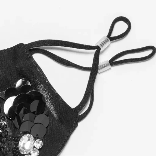 Schwarze Designer Maske Black Swan
