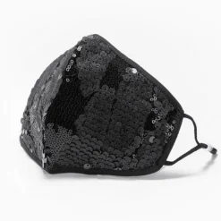 Schwarze Glitzer Maske Noche Brillante