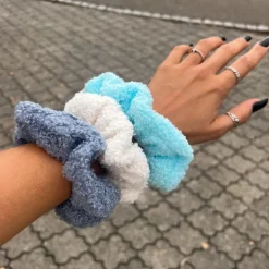 Scrunchies Curled Fluffy