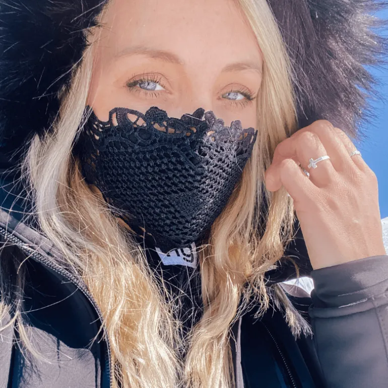 Spitzen Stoffmaske Kiara