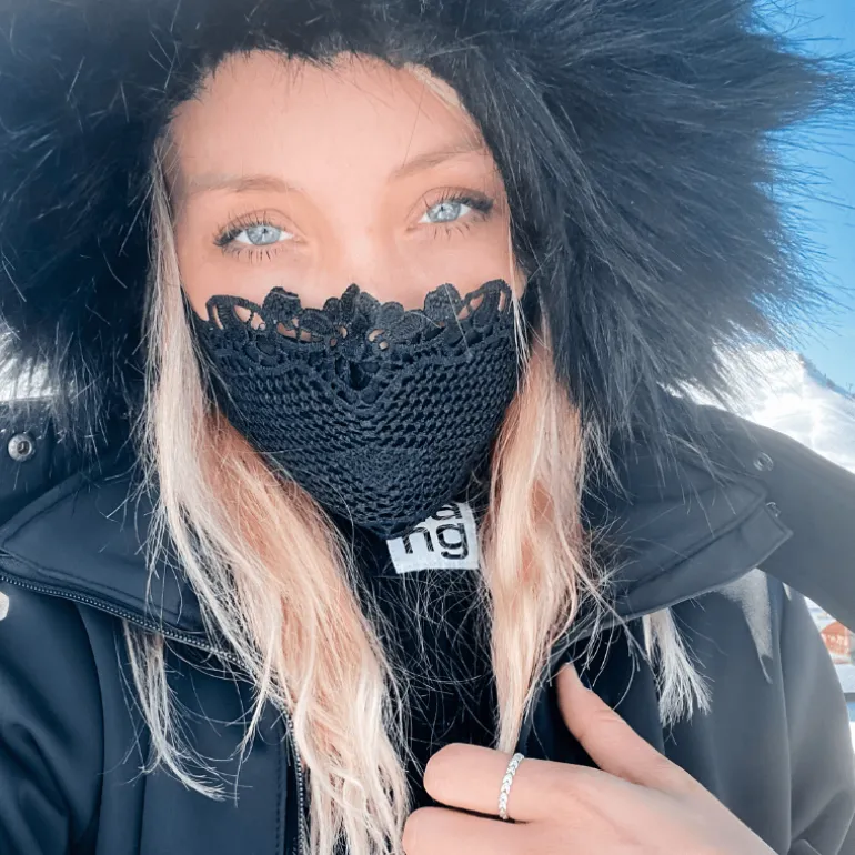 Spitzen Stoffmaske Kiara