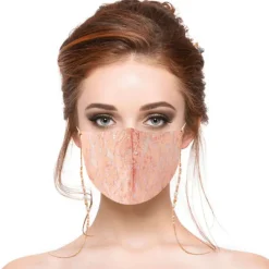 Stoffmasken Spitzen Glitzer Roses