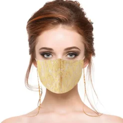 Stoffmasken Spitzen Glitzer Roses