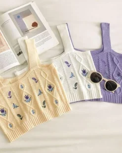 Strick Crochet Top Iris