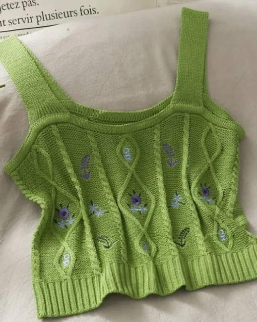 Strick Crochet Top Iris