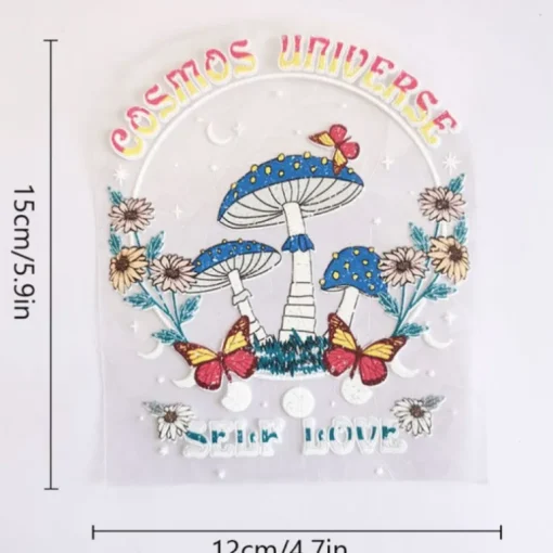 Sun Catcher Sticker Mushroom Universe
