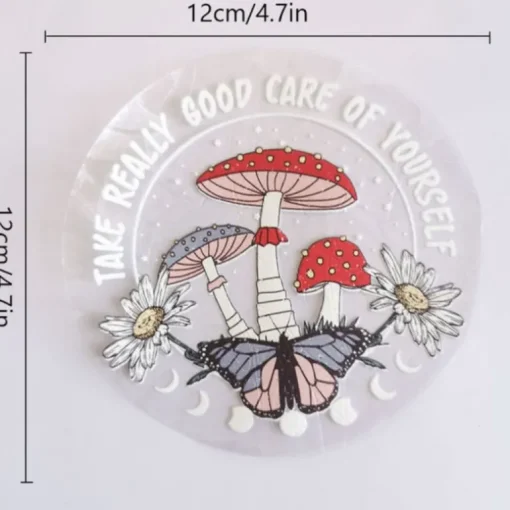 Sun Catcher Sticker Mushroom Universe