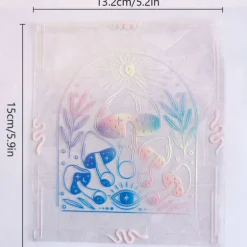 Sun Catcher Sticker Mushroom Universe