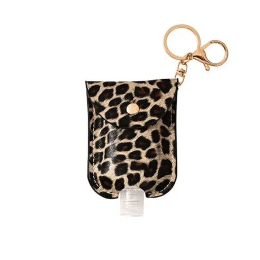 Taschenanhänger für Desinfektionsmittel | Leopard