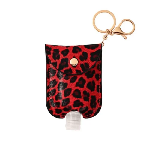 Taschenanhänger für Desinfektionsmittel | Leopard