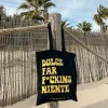Tote Bag | Nachhaltige schwarze Stofftasche | Dolce Far F*cking Niente