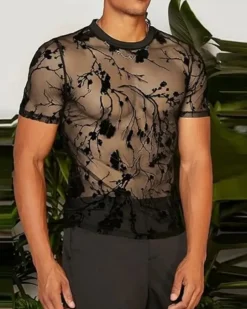Transparentes Herren T-Shirt Zane