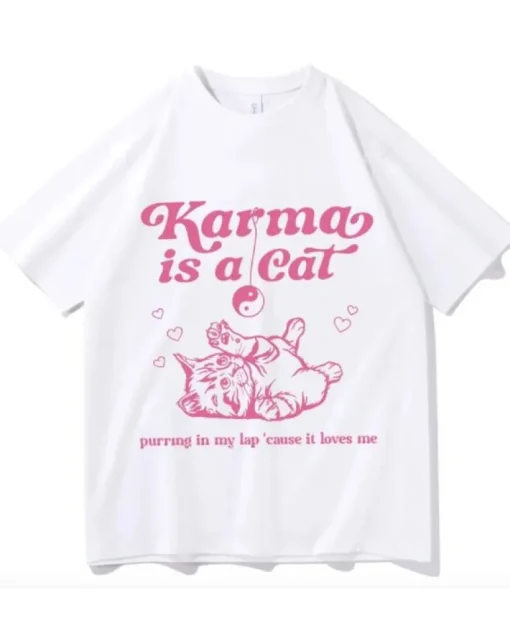 T-Shirt Karma is a Cat