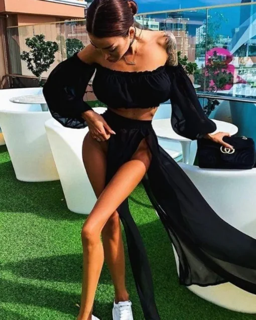 Zweiteiler Mesh Kleid Marbella